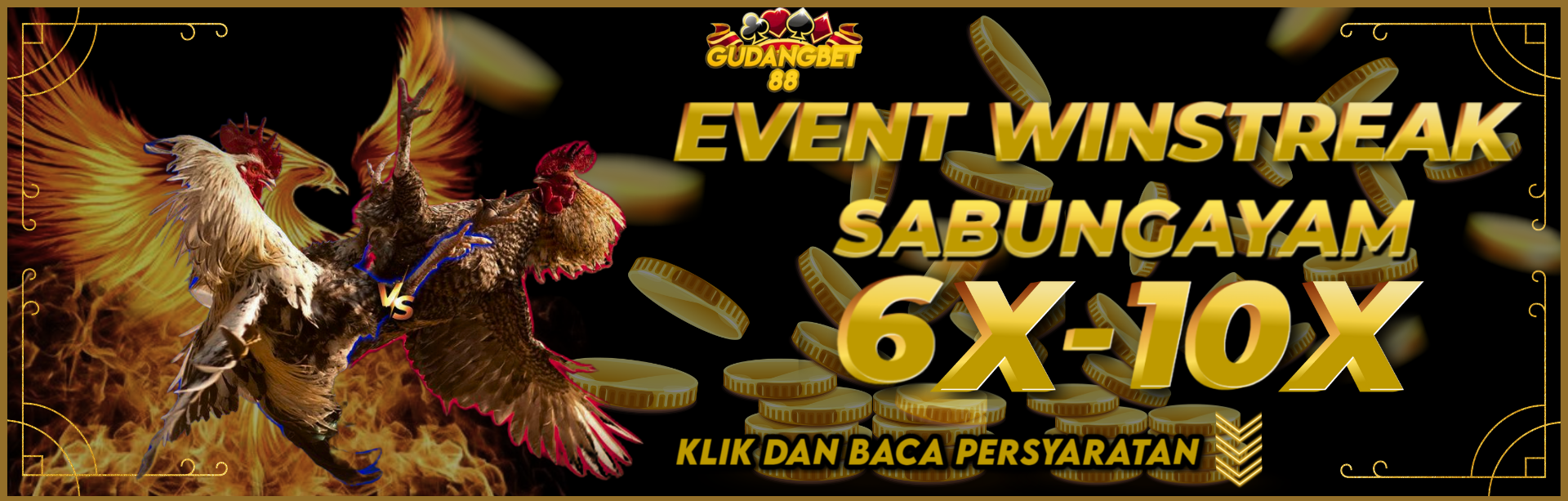 BONUS WINSTREAK SABUNG AYAM GUDANGBET88